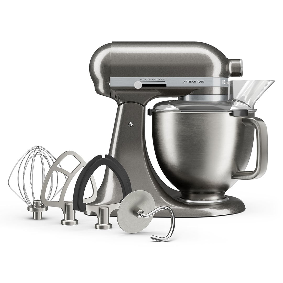 KitchenAid Artisan Plus 50 stand mixer in medallion silver, new for 2026