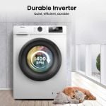 Hisense WF1Q1041BW Load 10kg Spin 1400 Steam Washing Machine - White