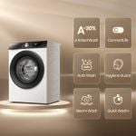Hisense WF3S1243BW3 Load 12kg Spin 1400 Steam Washing Machine - White