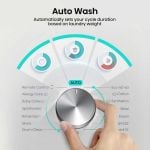 Hisense WF3S1243BW3 Load 12kg Spin 1400 Steam Washing Machine - White