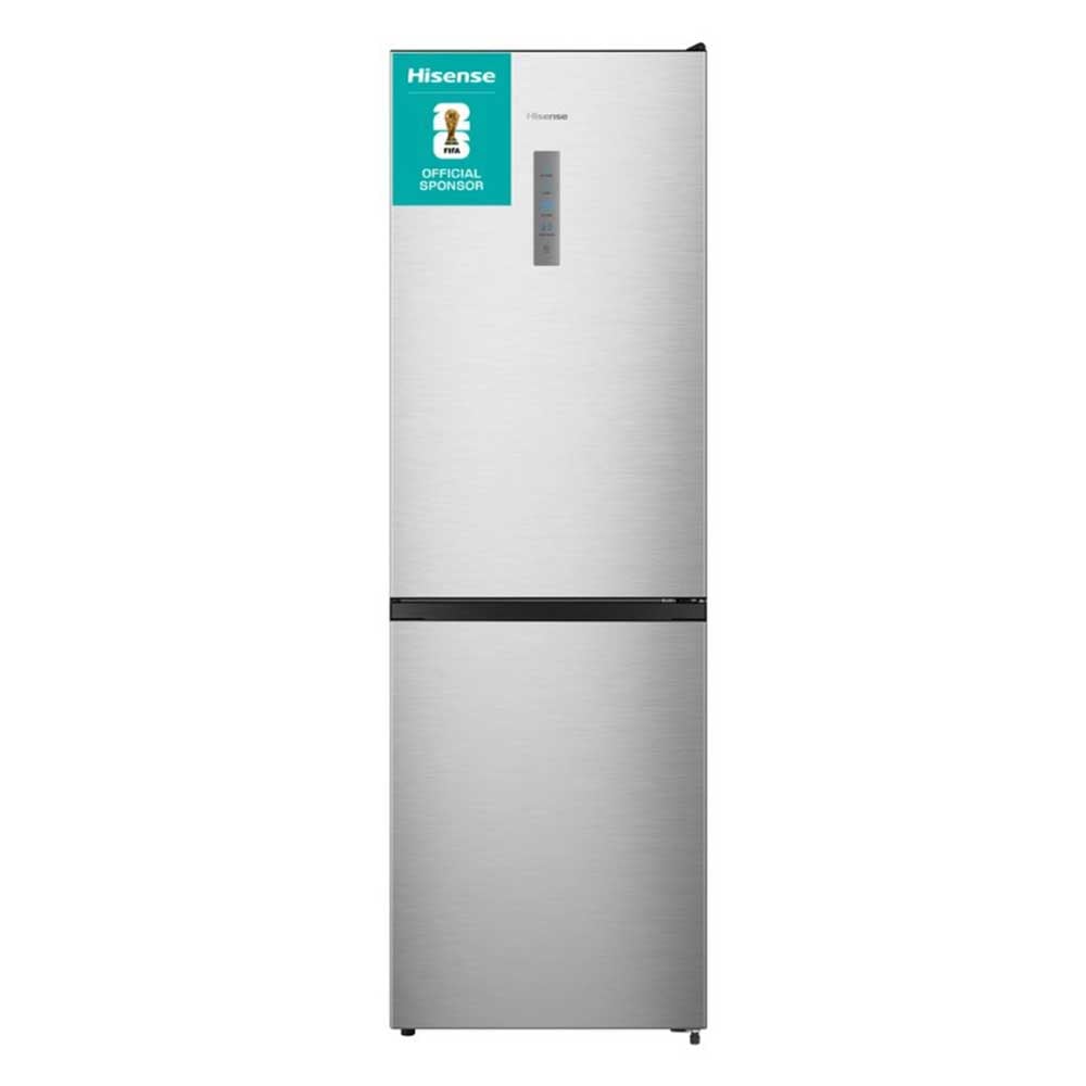 Hisense RB395N4BCE Total No Frost Fridge Freezer 60-40 Split - Stainless Steel