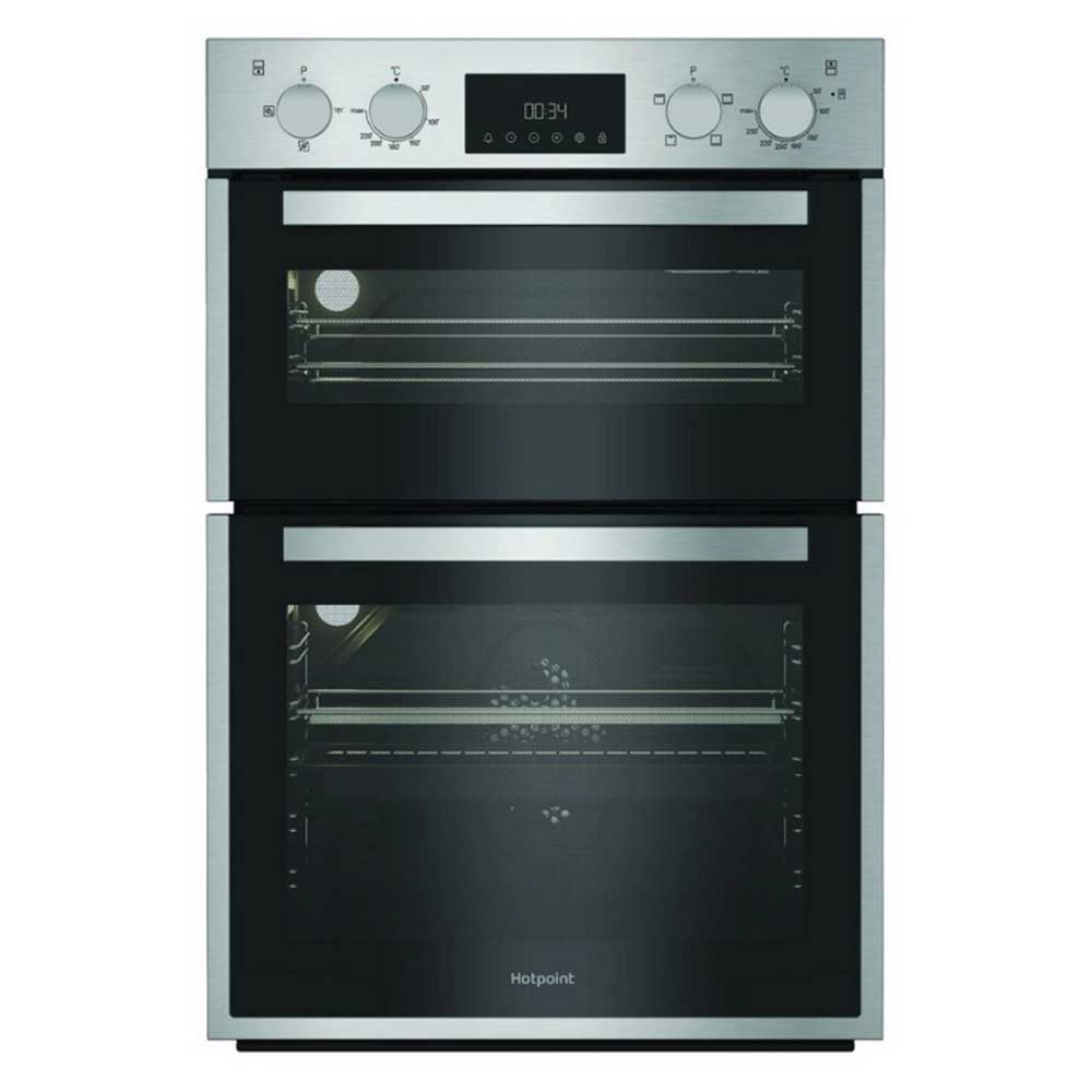 Hotpoint DIH10DIX Built In Electric Double Oven - Silver