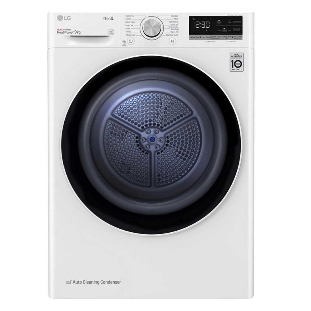 LG FDV709W Heat Pump Tumble Dryer 9kg Load - White