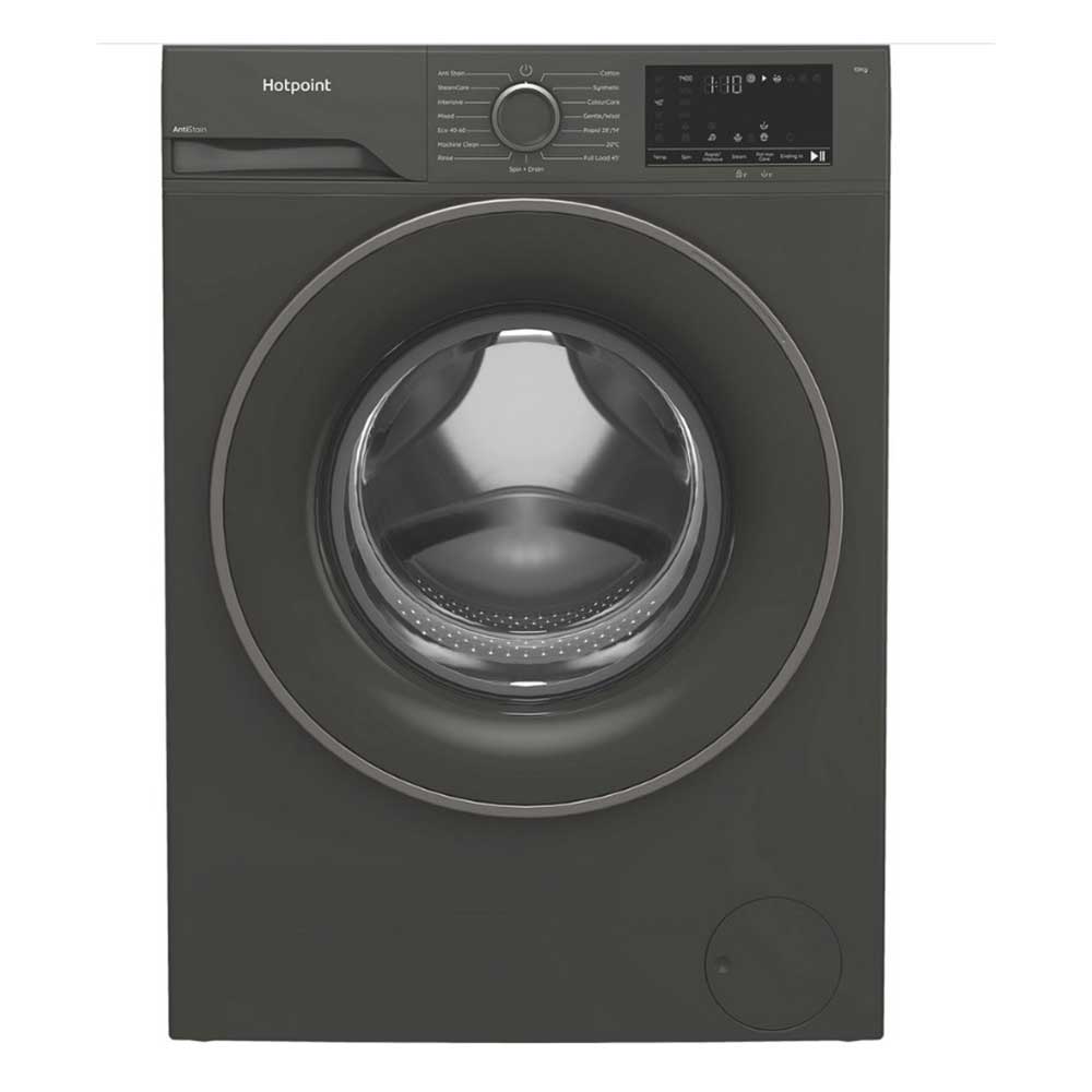 Hotpoint H101GANTISTAIN Washing Machine with PetHairCare 1400 Spin 10kg Load - Graphite