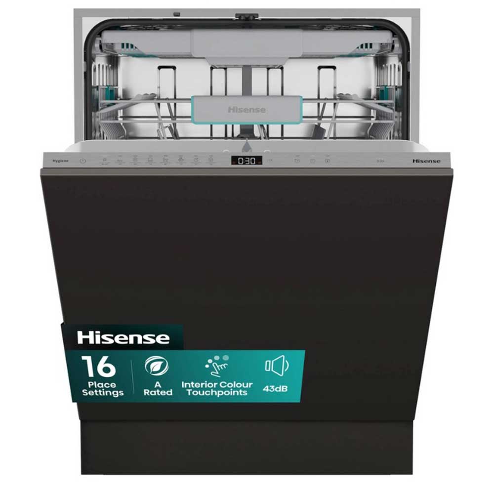 Hisense HV16AUK Fully Integrated Dishwasher - 16 Place Settings