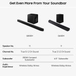 Samsung HW-Q600H/XU 3.1.2ch Q-Series Soundbar and Subwoofer - Titan Black