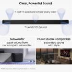Samsung HW-Q800H/XU 5.1.2ch Q-Series Soundbar with Subwoofer - Black
