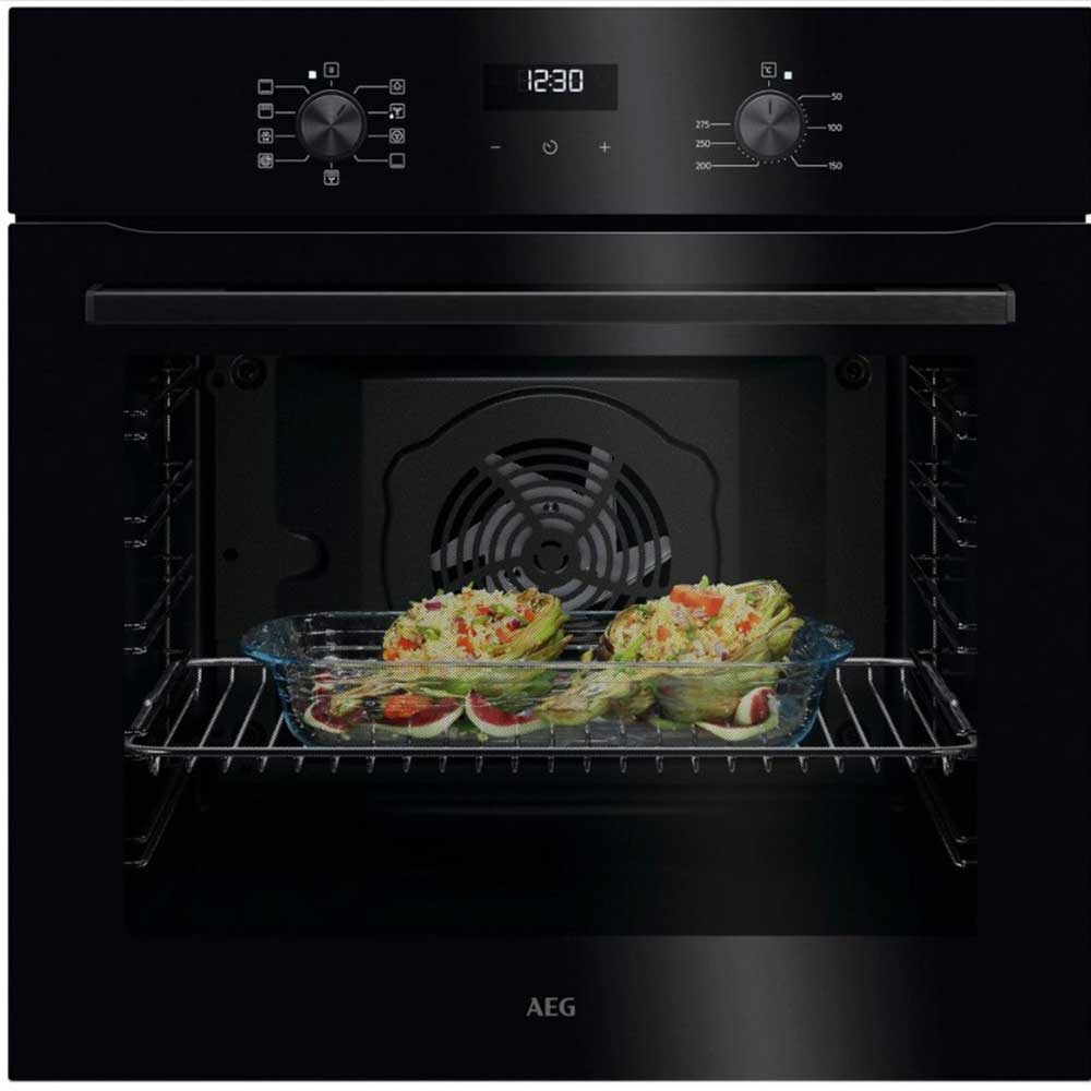 AEG OU5AB20XK Built In Electric Single Oven - Black