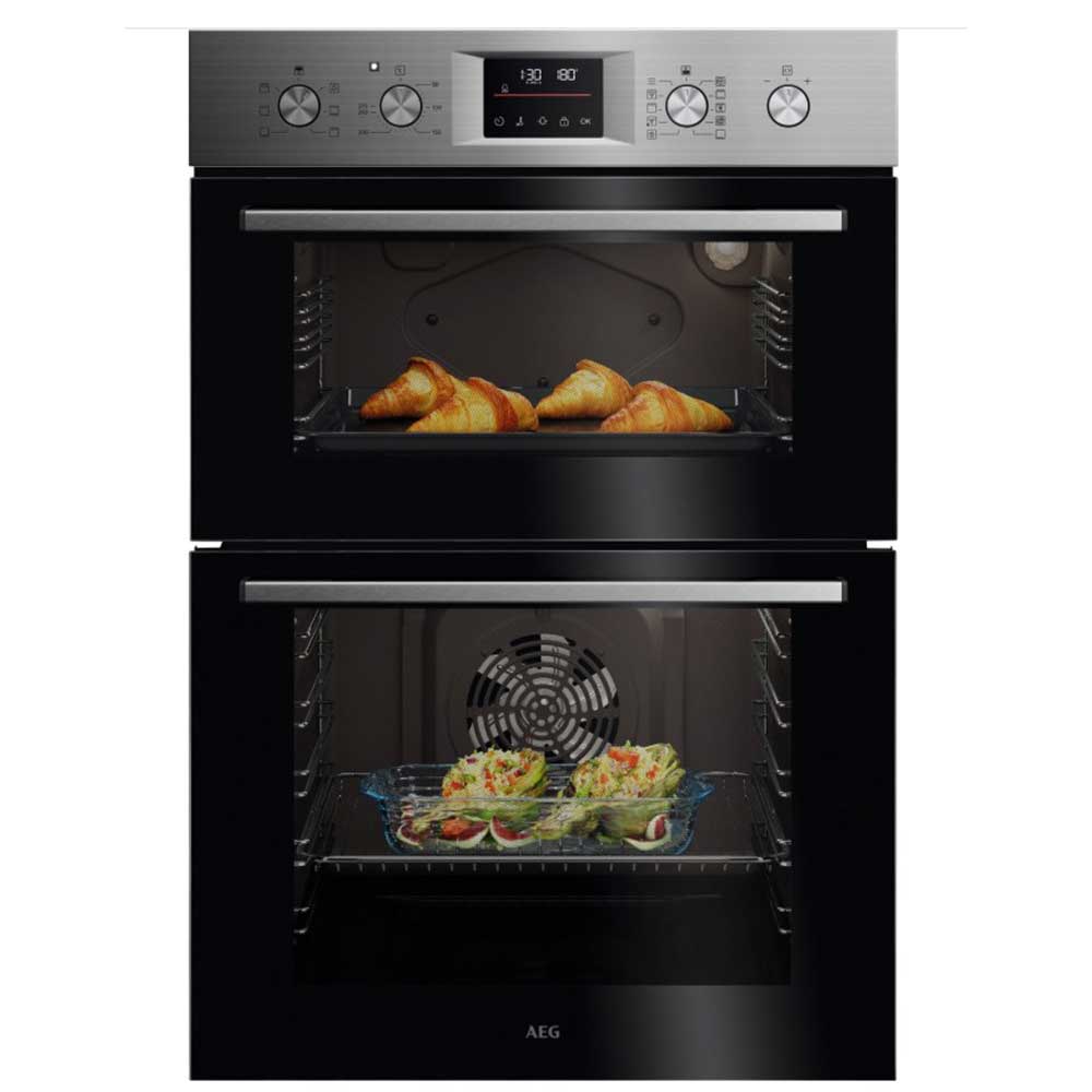 AEG OU5CP40M Built-in Double Electric Oven - Stainless Steel