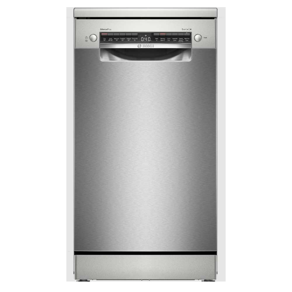 Bosch SPS4HMI14G Series 4 Slimline Freestanding Dishwasher - 10 Place Settings - Brushed Steel