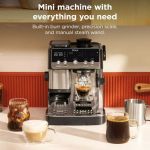 Ninja Luxe Café Mini 2-in-1 Espresso and Filter Coffee Machine with Built in Bean Grinder, Manual Milk Frother ES301UK