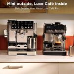 Ninja Luxe Café Mini 2-in-1 Espresso and Filter Coffee Machine with Built in Bean Grinder, Manual Milk Frother ES301UK