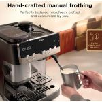 Ninja Luxe Café Mini 2-in-1 Espresso and Filter Coffee Machine with Built in Bean Grinder, Manual Milk Frother ES301UK