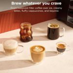 Ninja Luxe Café Mini 2-in-1 Espresso and Filter Coffee Machine with Built in Bean Grinder, Manual Milk Frother ES301UK