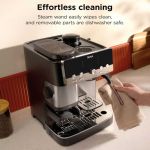 Ninja Luxe Café Mini 2-in-1 Espresso and Filter Coffee Machine with Built in Bean Grinder, Manual Milk Frother ES301UK