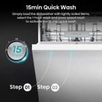 Hisense HS663A90WUK Dishwasher - White - 16 Place Settings