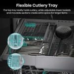 Hisense HS663A90WUK Dishwasher - White - 16 Place Settings