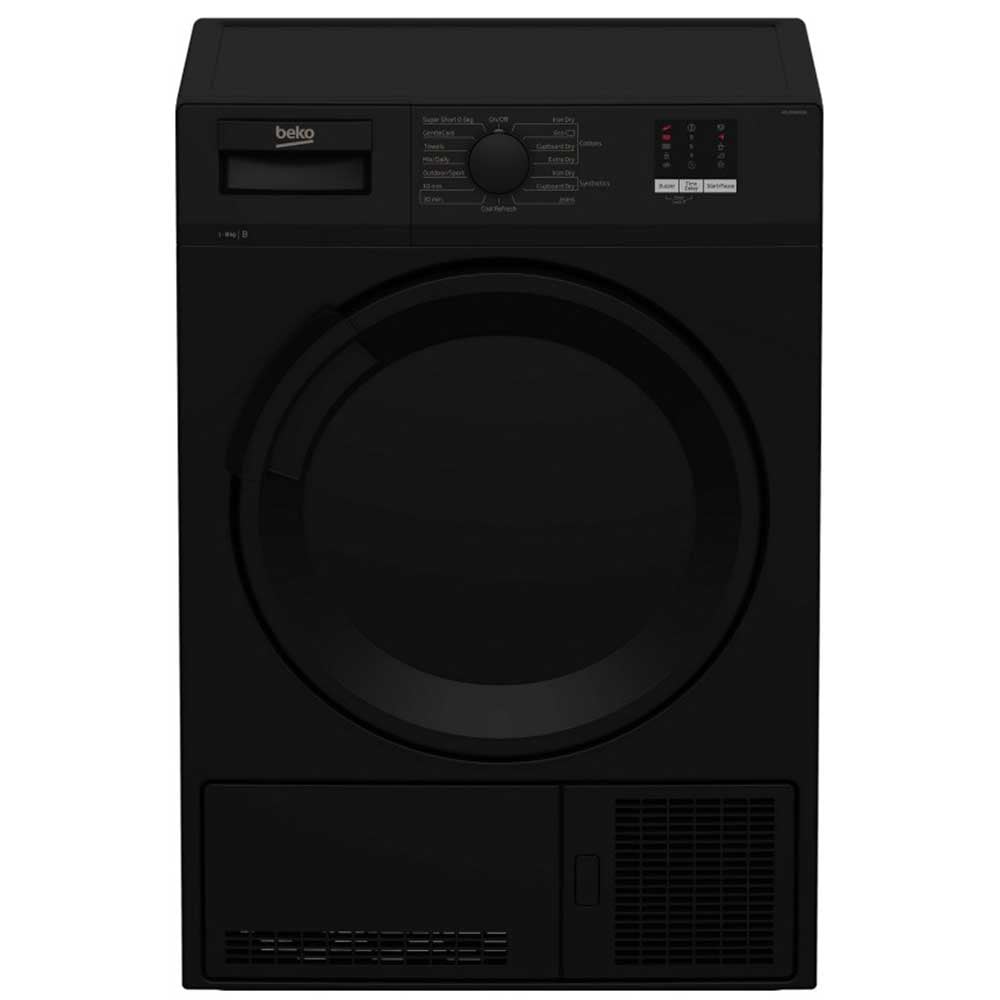 Beko DTLCE80051B 8kg Condenser Tumble Dryer with Sensor Programmes - Black