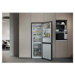 Haier 2D 60 Serie 3 HDPR3618DNPK 355L Total No Frost Fridge Freezer - Stainless Steel