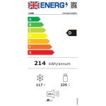 Haier 2D 60 Serie 3 HDPR3618DNPK 355L Total No Frost Fridge Freezer - Stainless Steel