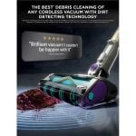 Shark IP1251UK PowerDetect Cordless Vacuum Cleaner - 70 Minutes Run Time - Purple/Grey