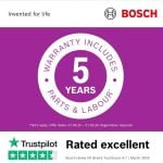 Bosch KSV36VLEP Series 4 Tall Larder Fridge, Inox-look, E Rated