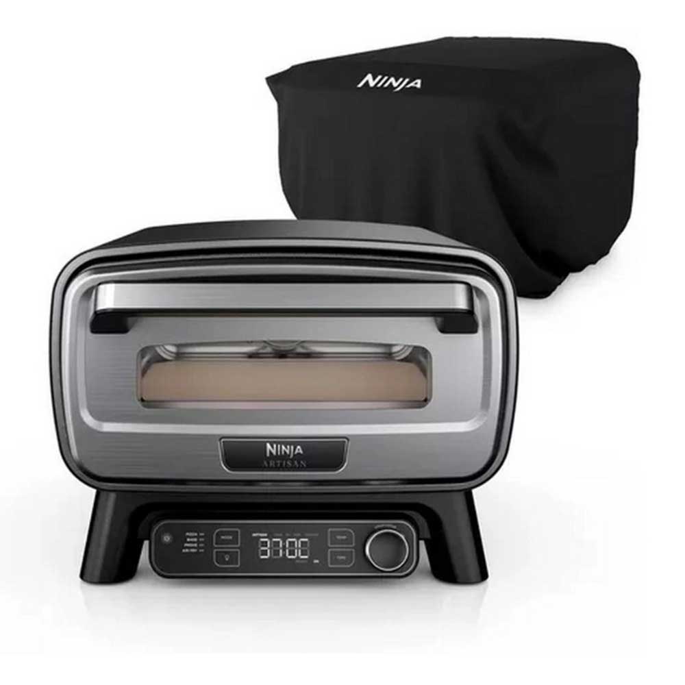 Ninja MO203UK Artisan Outdoor Pizza & Air Fry Oven with Cover - Grey