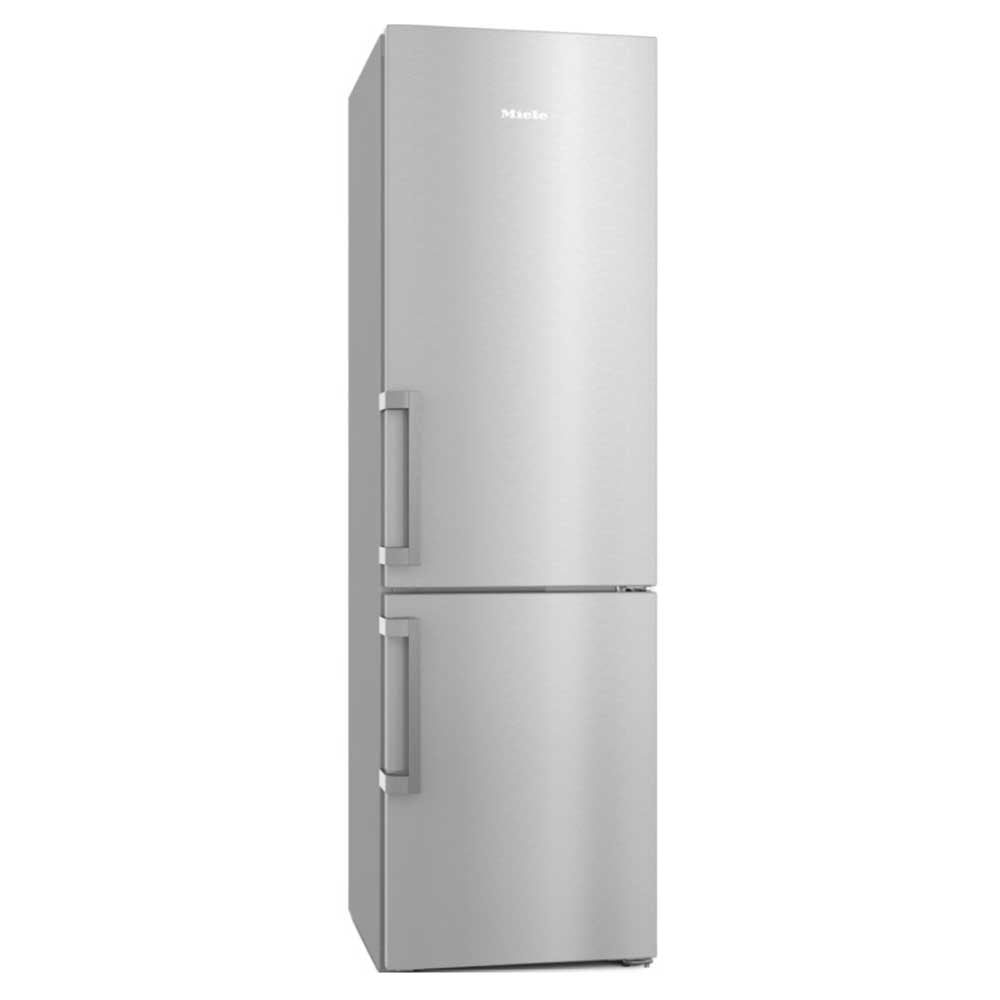 Miele KFN4797CD Freestanding Fridge Freezer No Frost With PerfectFresh Pro - 201.5cm Tall - Clean Steel