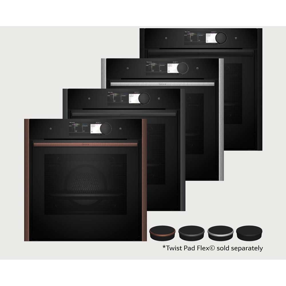 Neff B69VY7MY0 N90 Built-in Oven with Steam Function - Black