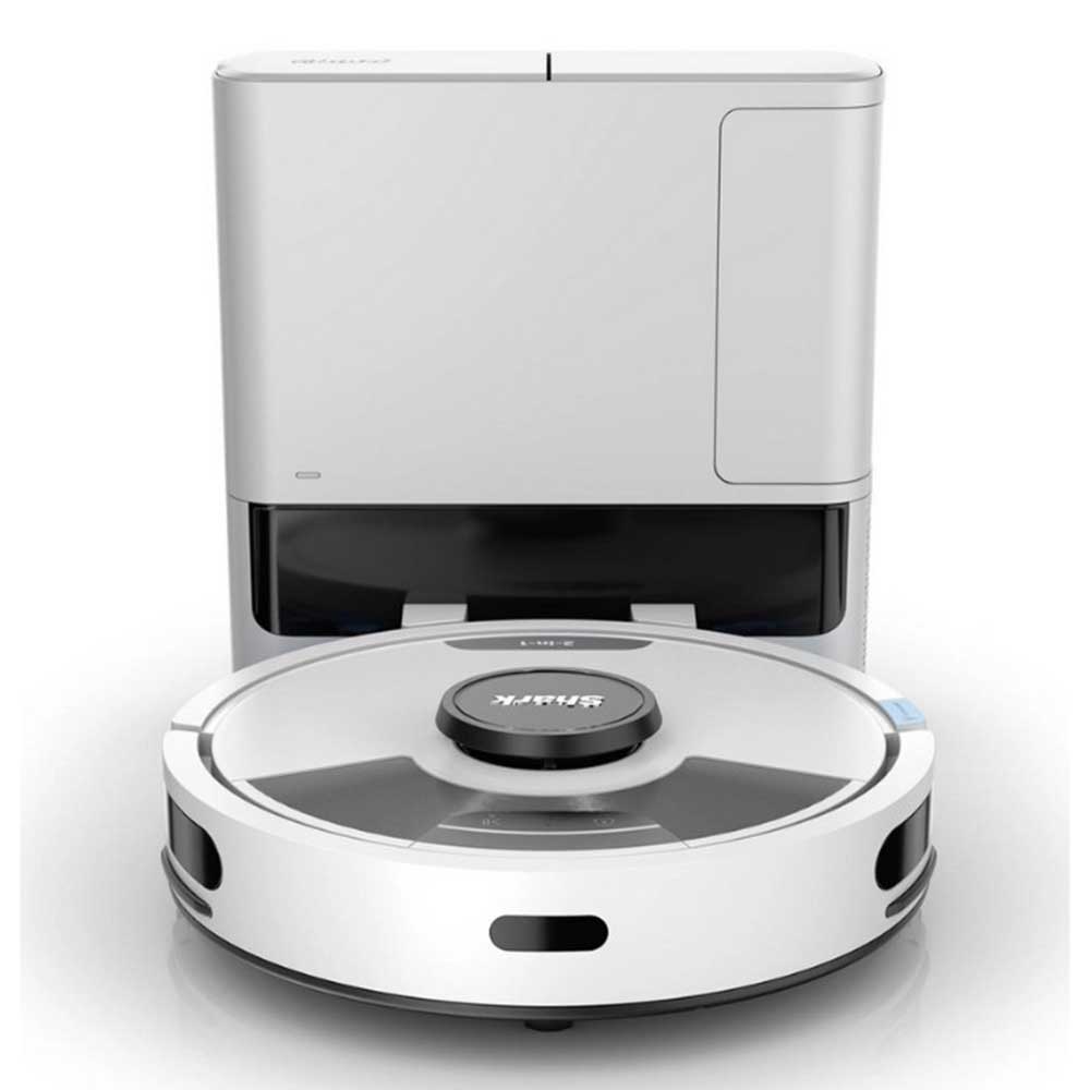 Shark RV2620WAUKWH Matrix Plus 2 in 1 Self Empty Robot Vacuum & Mop - 110 Minutes Run Time - White/Silver