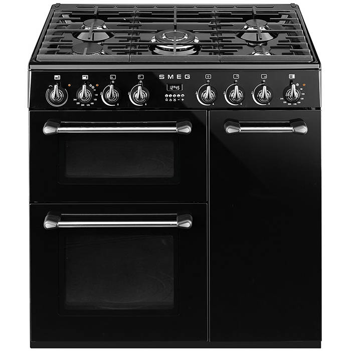 Smeg BU93BL 90cm Burghley 3 Cavity Dual Fuel Range Cooker - Gerald Giles