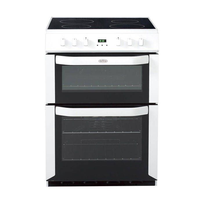 Belling FSE60DOPW Electric Cooker Double Oven Freestanding 60cm Ceramic Gerald Giles