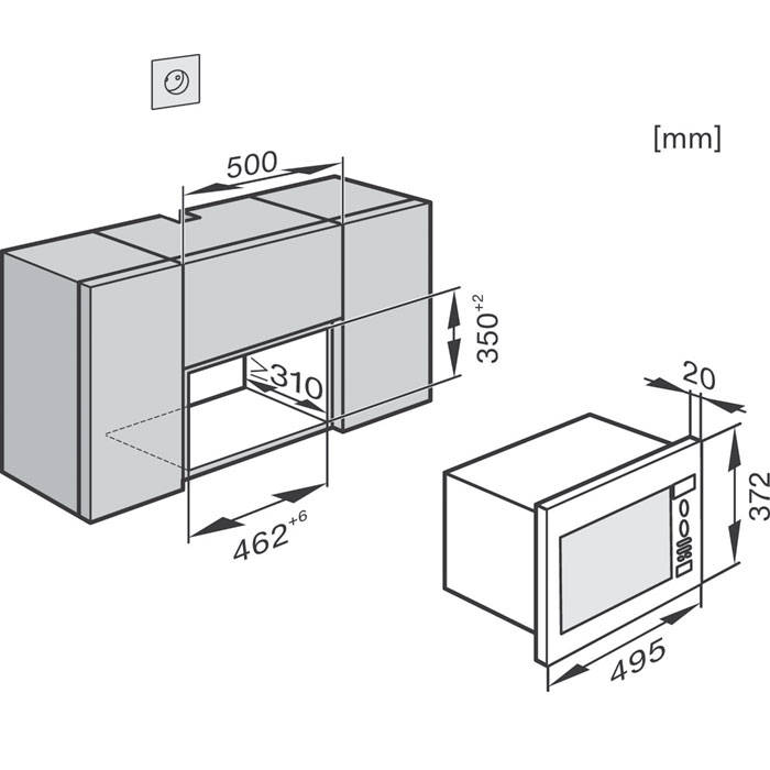 Miele M6022SC ContourLine Built in Microwave Oven Gerald Giles