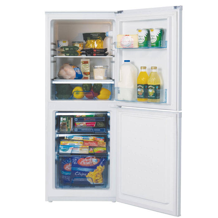 LEC TF55142W Fridge Freezer Frost Free 55cm wide 140cm High Gerald Giles