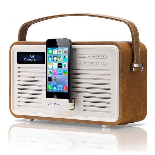 View Quest RETROBR Retro DAB/DAB+/FM Radio 8 pin iPod Dock Gerald Giles