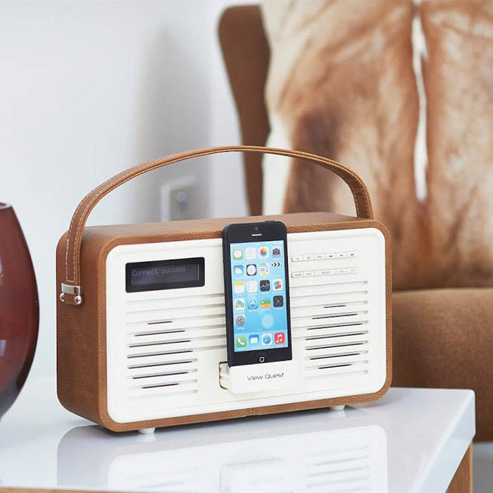 View Quest RETROBR Retro DAB/DAB+/FM Radio 8 pin iPod Dock Gerald Giles