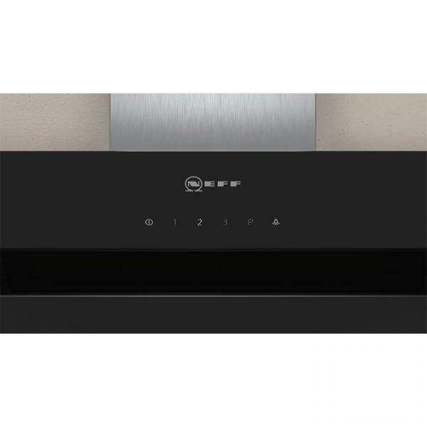 Neff D95IHM1S0B Chimney Hood with angled glass design 90cm wide