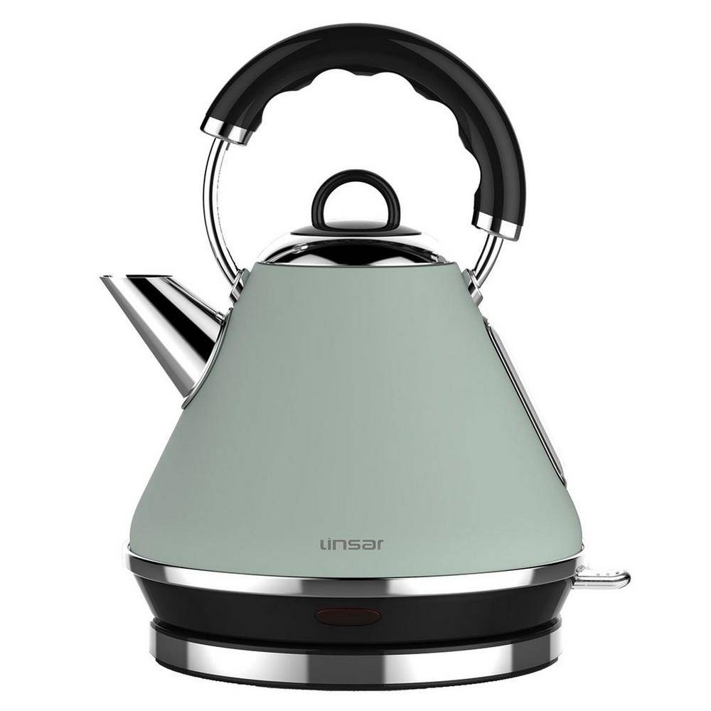 Linsar PK117 Green Electric Pyramid Cordless Kettle 1.7L Gerald Giles