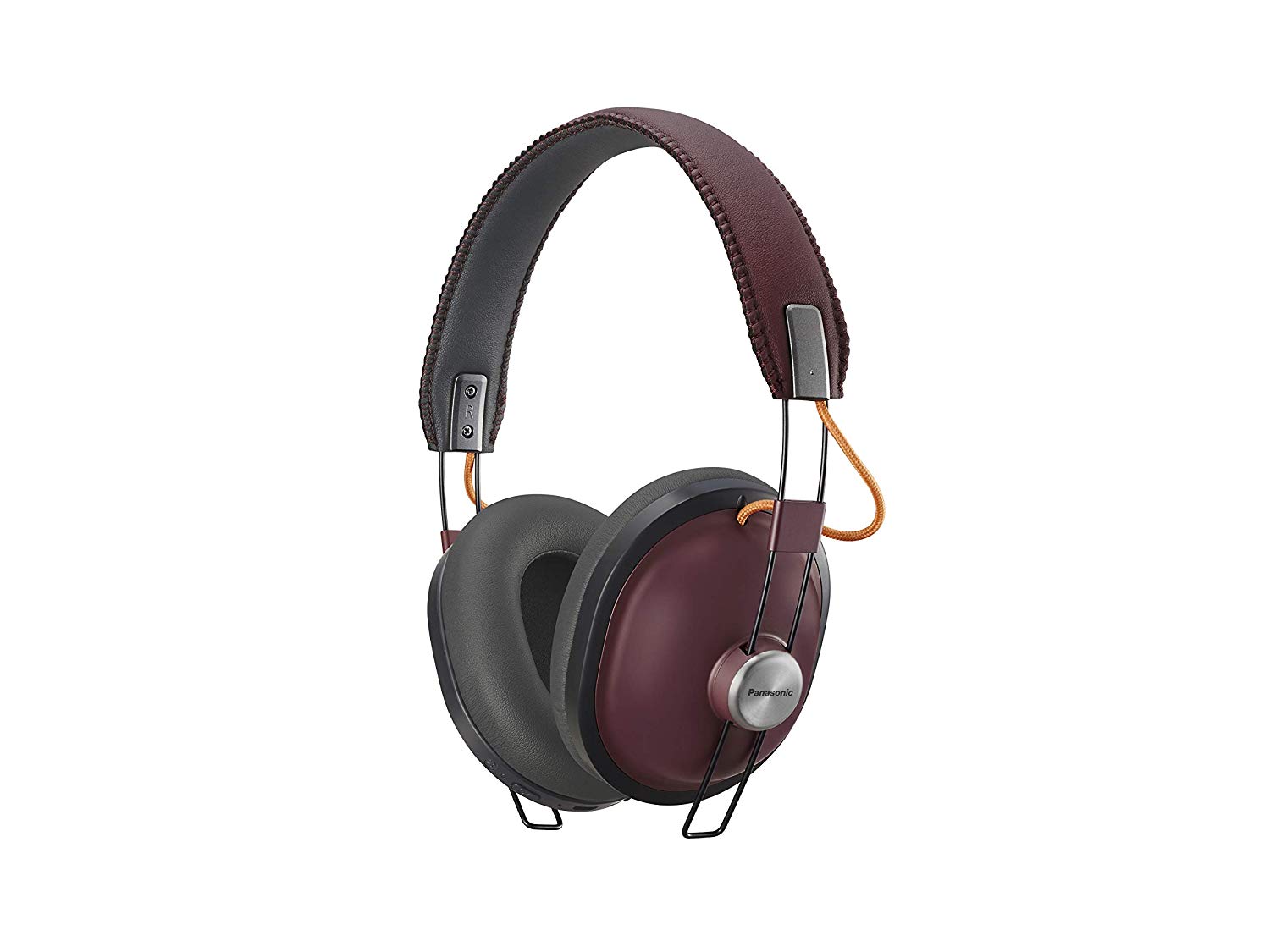 Panasonic RPHTX80BER Wireless OverEar Headphones Burgundy Gerald