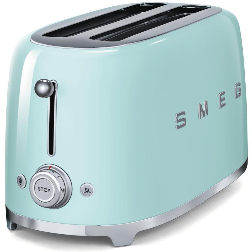 Smeg TSF02PGUK 50's Retro Style 4 Slice Toaster Pastel Green Gerald