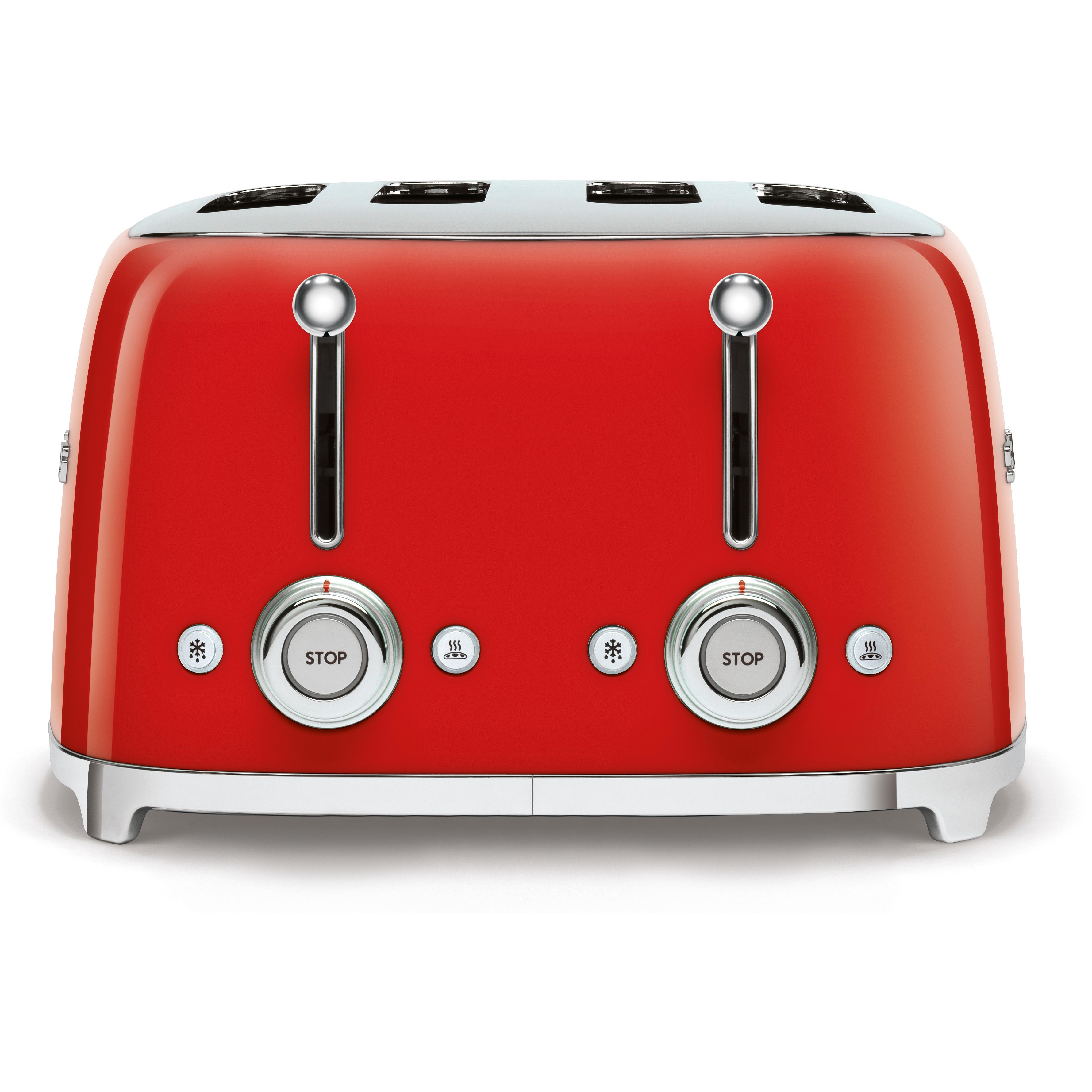 Smeg TSF03RDUK Retro Style 4 Slice Toaster Red Gerald Giles