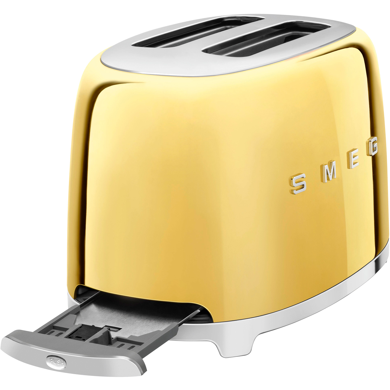 Smeg TSF01GOUK 50's Retro Style 2 Slice Toaster Gold Gerald Giles