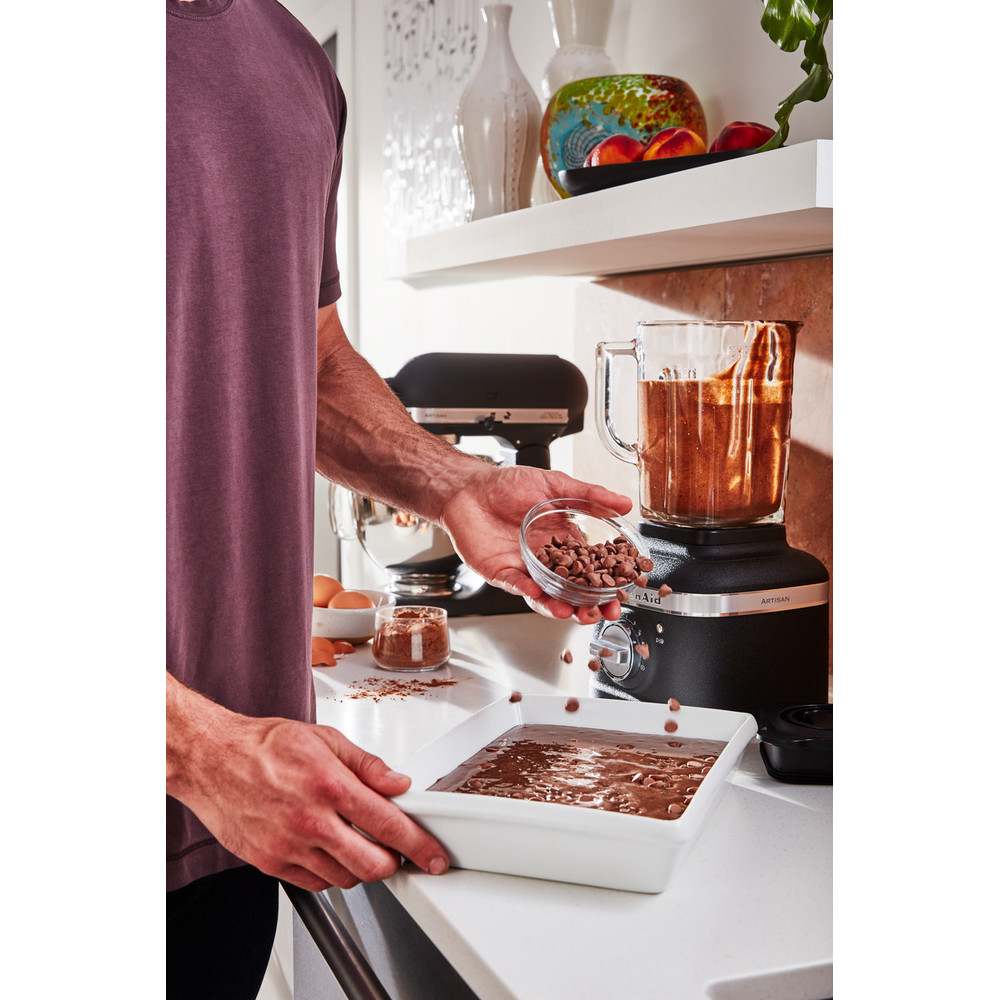 KitchenAid 5KSB4026BBK K400 Glass Jar Blender Cast Iron Black