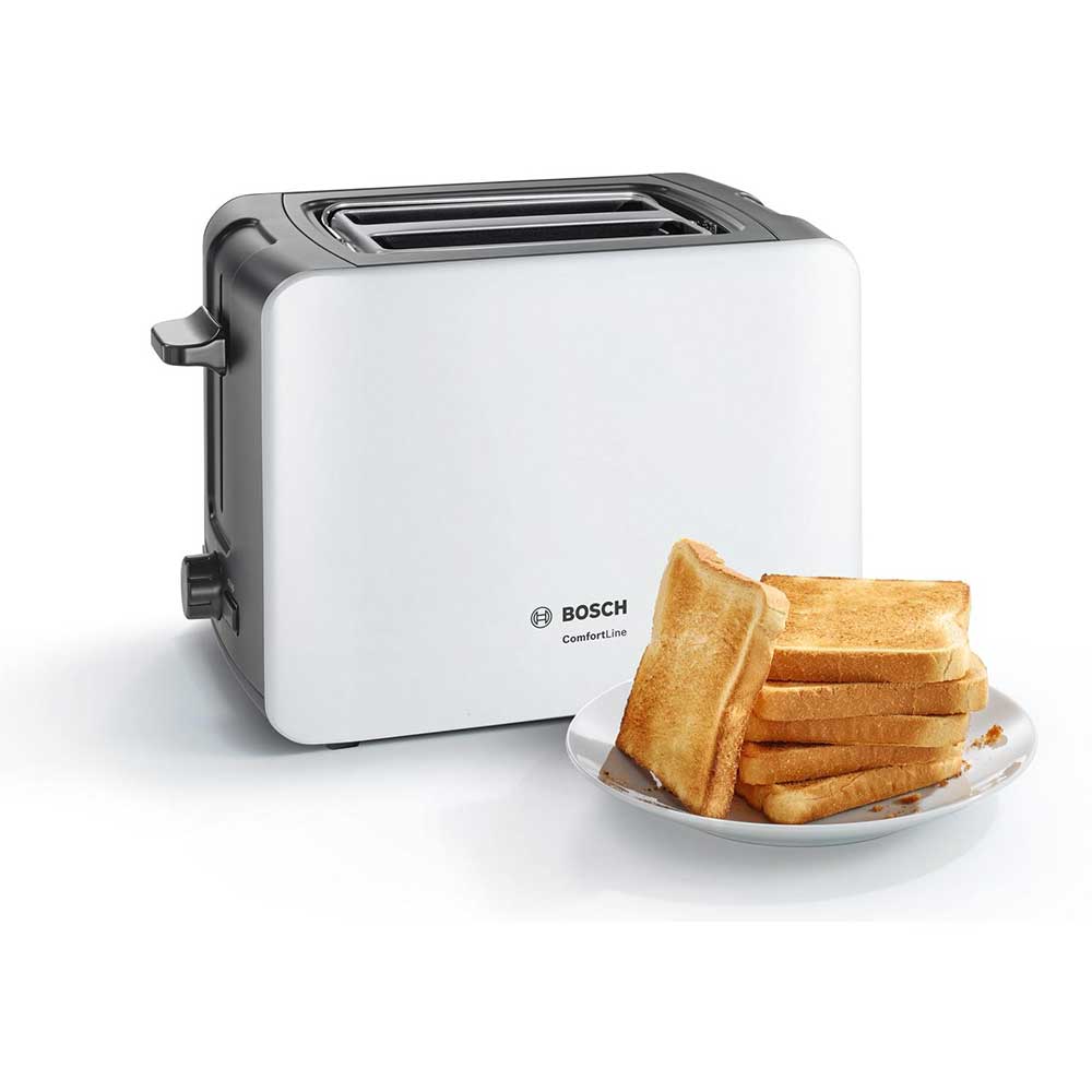 Bosch TAT6A111GB 2 Slice Toaster White Gerald Giles