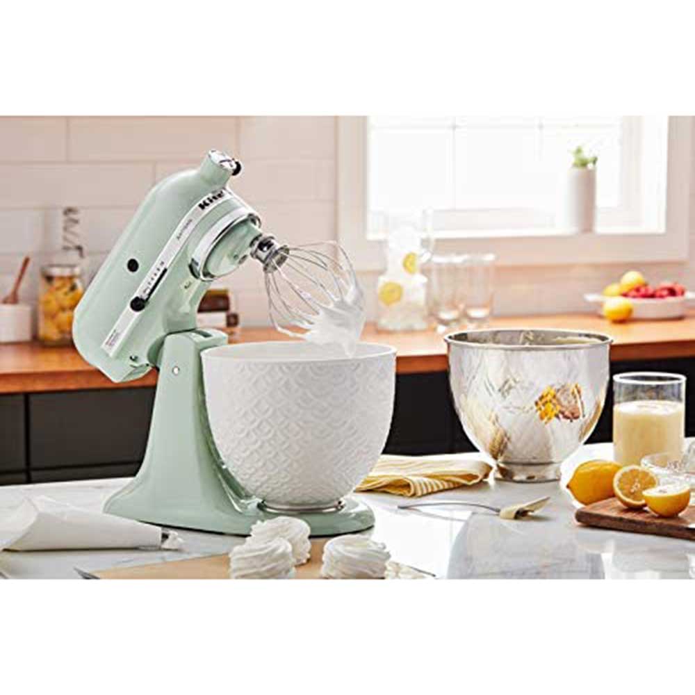 KitchenAid 4.8 Litre Ceramic Mixer Bowl Mermaid Lace 5KSM2CB5TWM Gerald Giles