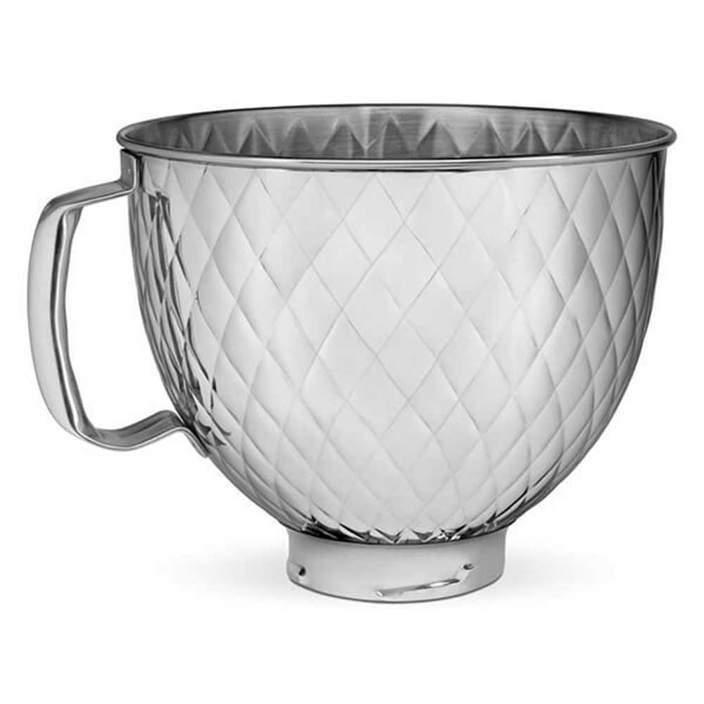 KitchenAid 5KSM5SSBQB 4.8 Litre Quilted Metal Mixer Bowl Stainless Steel Gerald Giles
