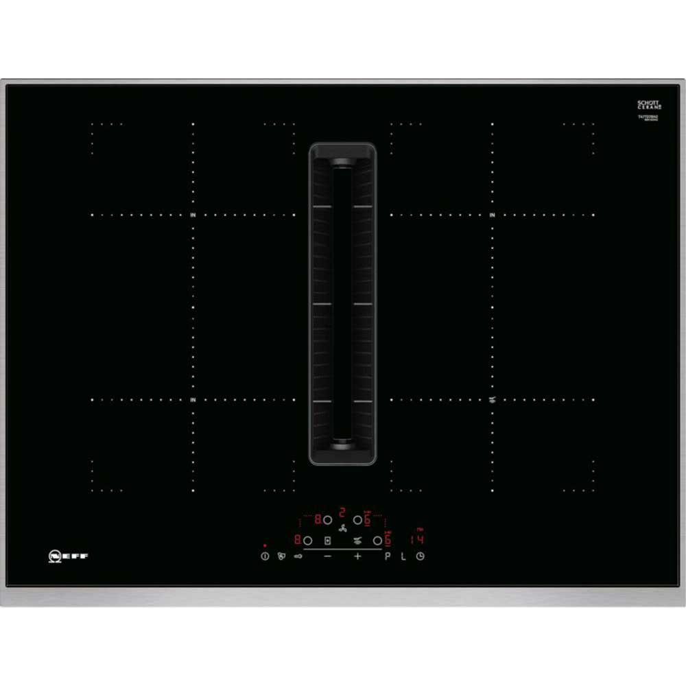 Neff T47TD7BN2 Induction Hob with Integrated Ventilation System 70cm