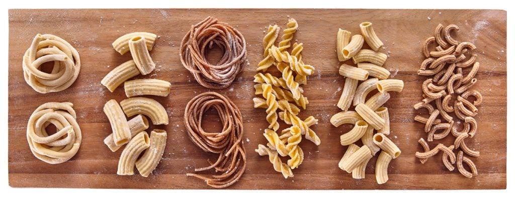 Pasta shapes