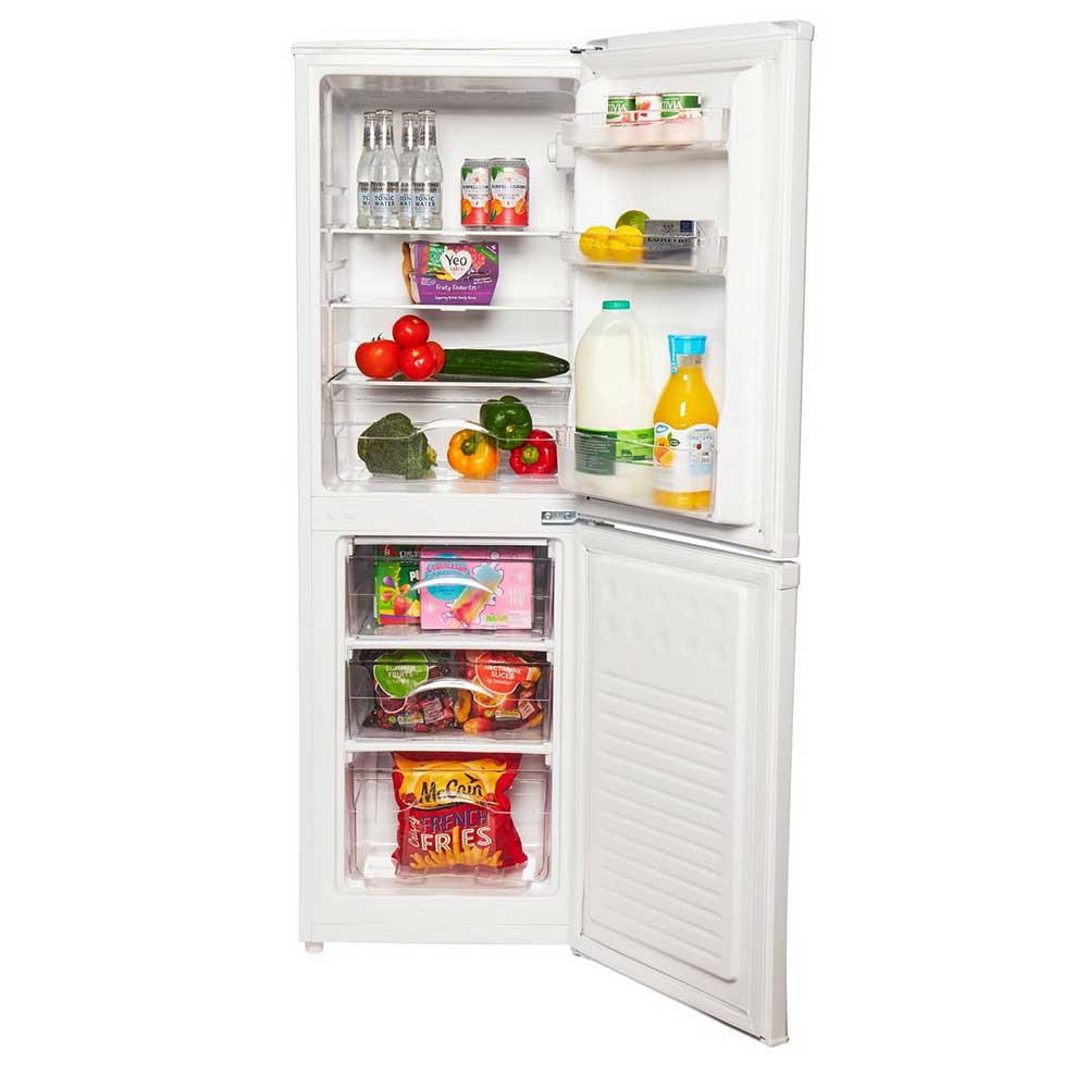 sr8180b 48cm wide fridge freezer black