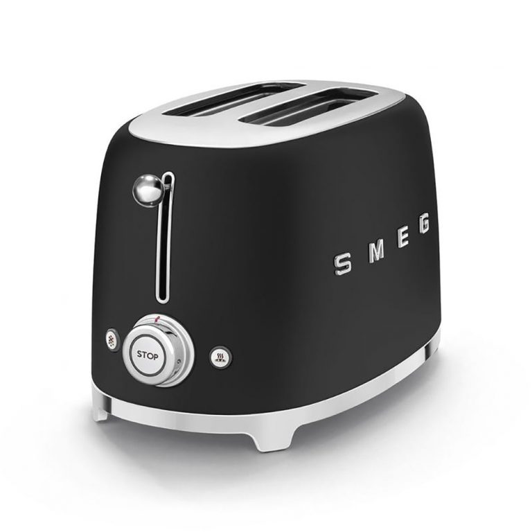 Smeg TSF01BLMUK 2 Slice Toaster Matte Black Gerald Giles